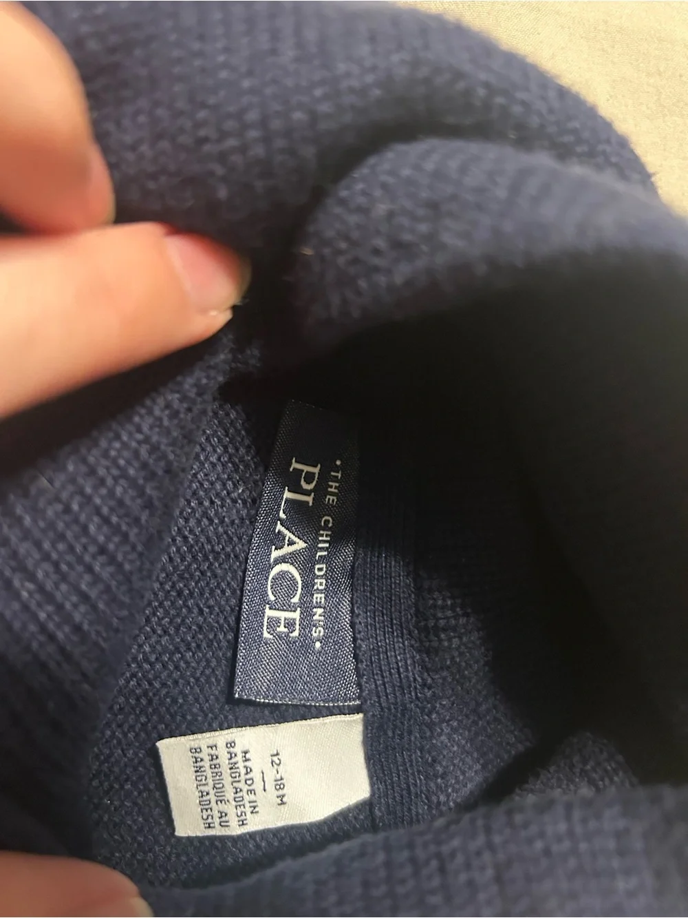 The Childrens Place navy knit